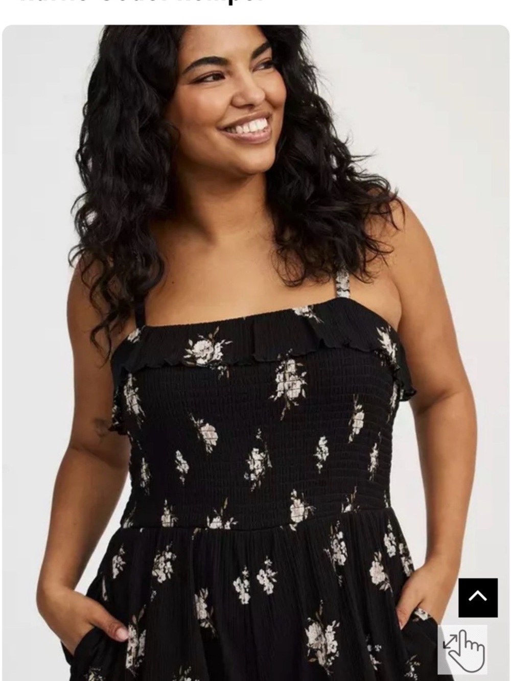 Torrid Ruffle Godet Romper - Picture 2 of 6